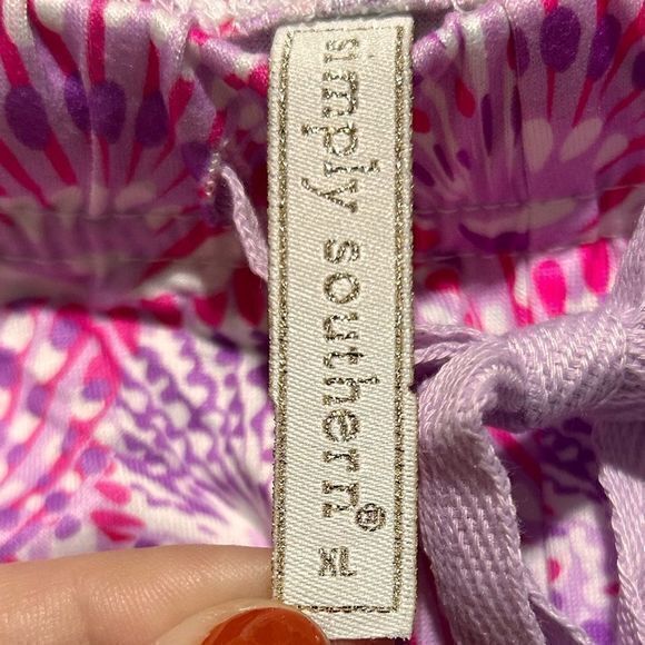 NWT Simply Southern Women’s T-Shirt Shorts‎ Pajama Set Purple Seashells XL - Picture 10 of 10
